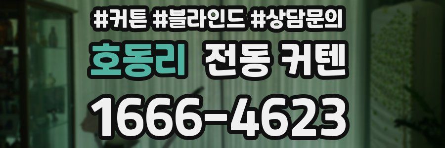 호동리 전동 커텐