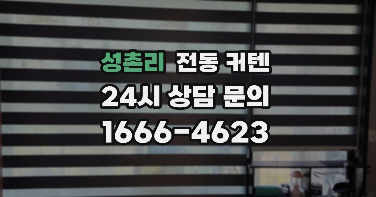 성촌리 전동 커텐