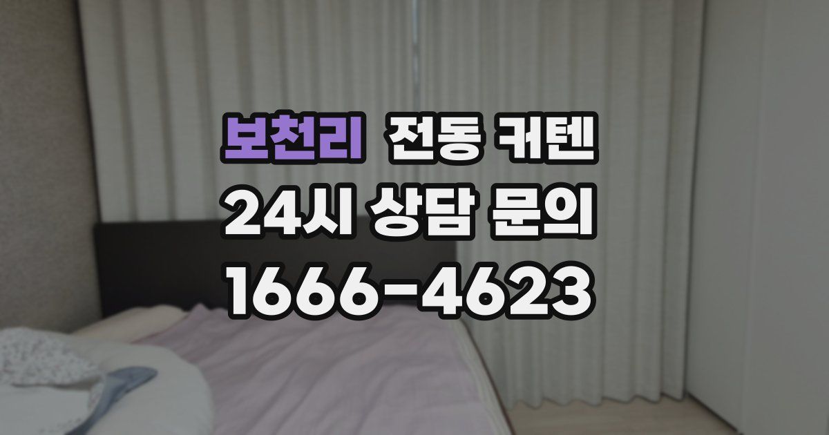 보천리 전동 커텐