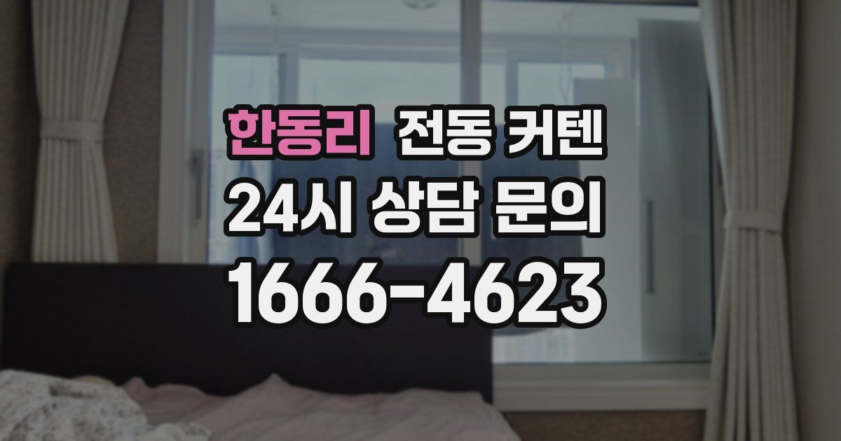 한동리 전동 커텐