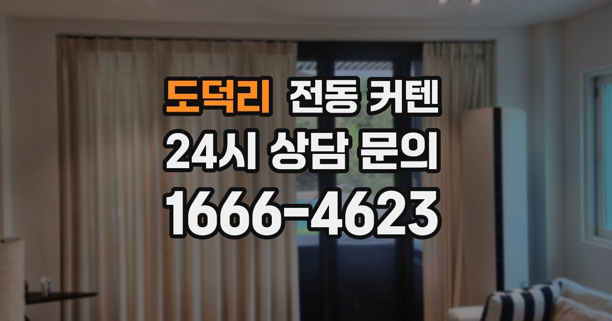 도덕리 전동 커텐