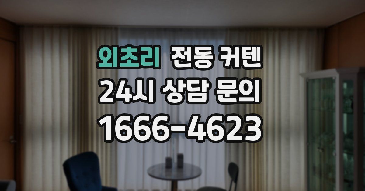 외초리 전동 커텐