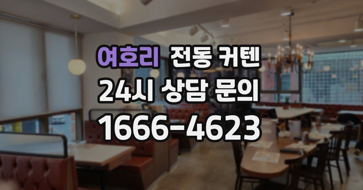여호리 전동 커텐