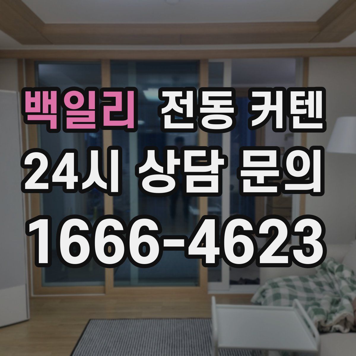 백일리 전동 커텐