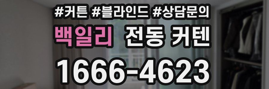백일리 전동 커텐
