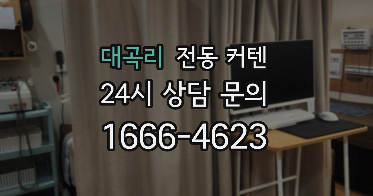 대곡리 전동 커텐