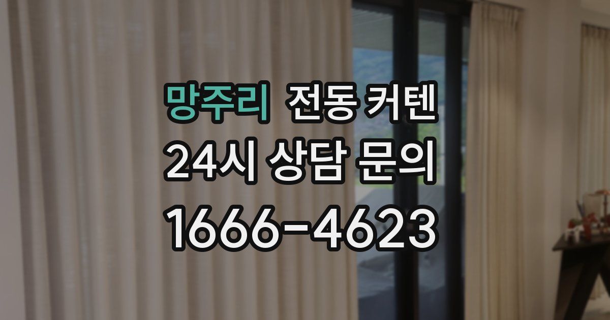 망주리 전동 커텐