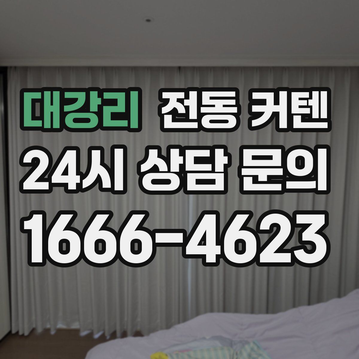 대강리 전동 커텐