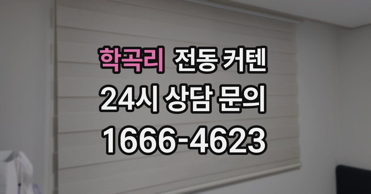 학곡리 전동 커텐