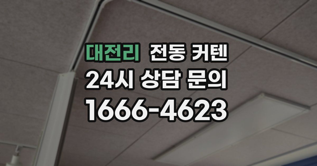 대전리 전동 커텐