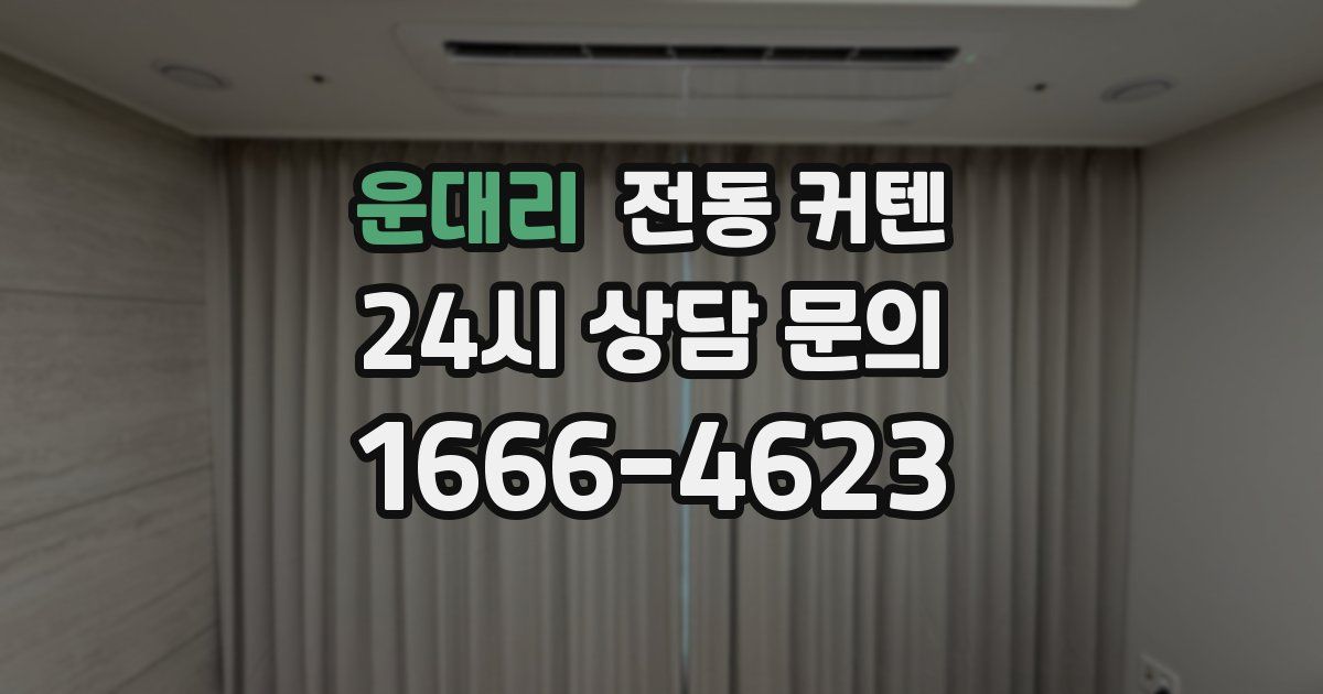 운대리 전동 커텐