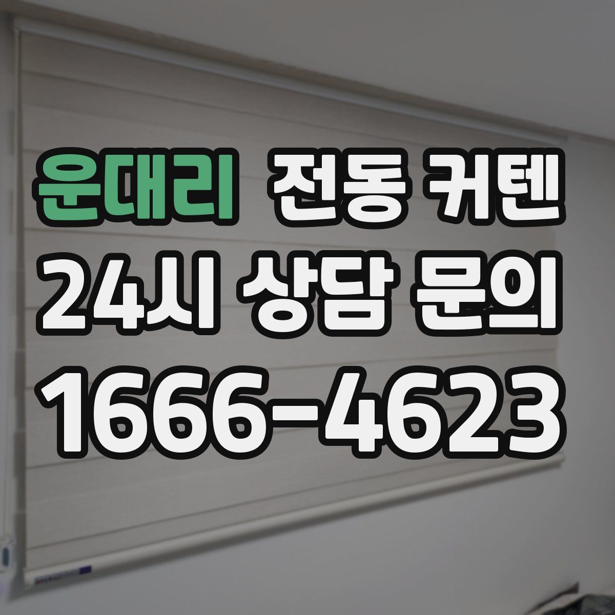 운대리 전동 커텐