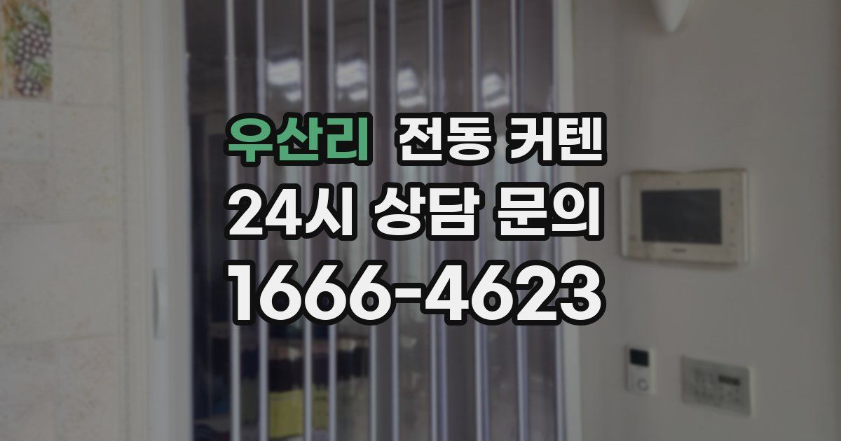 우산리 전동 커텐