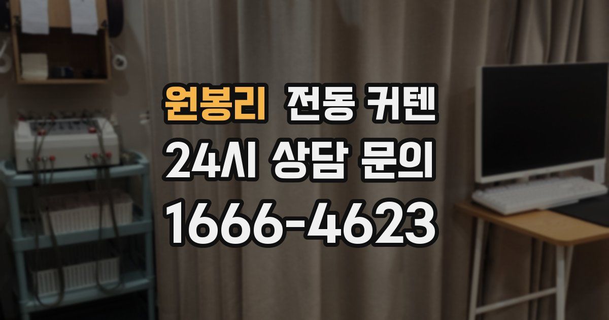 원봉리 전동 커텐