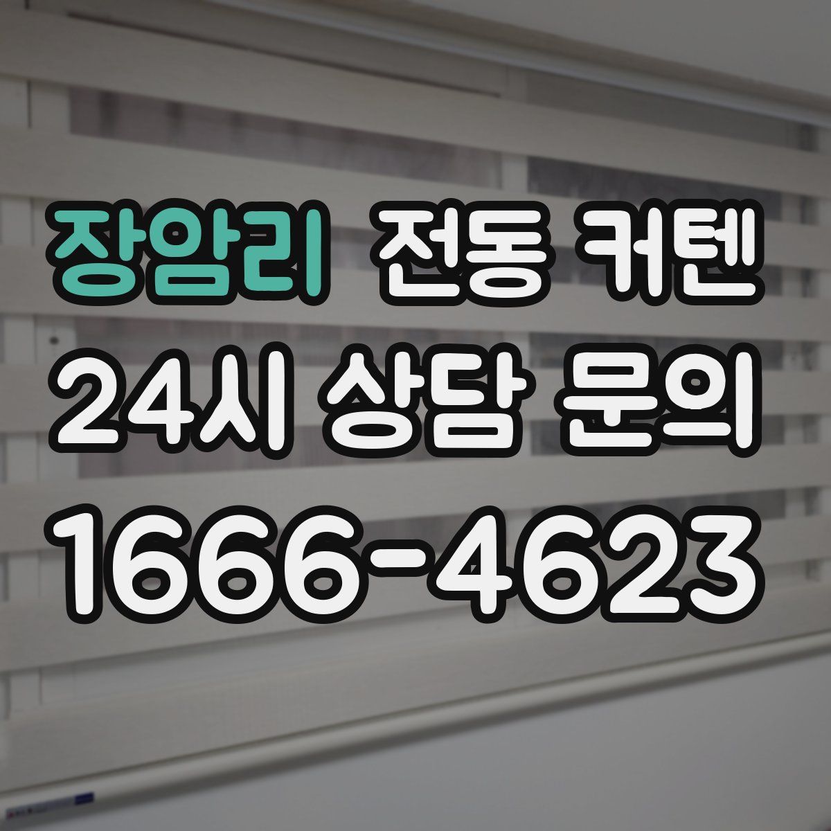 장암리 전동 커텐