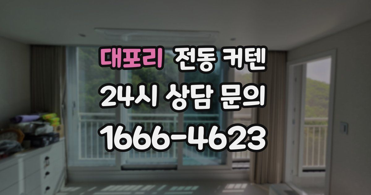 대포리 전동 커텐