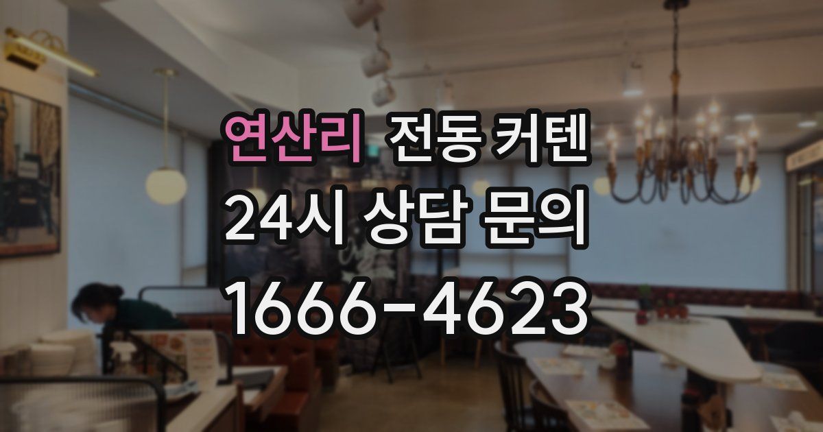 연산리 전동 커텐