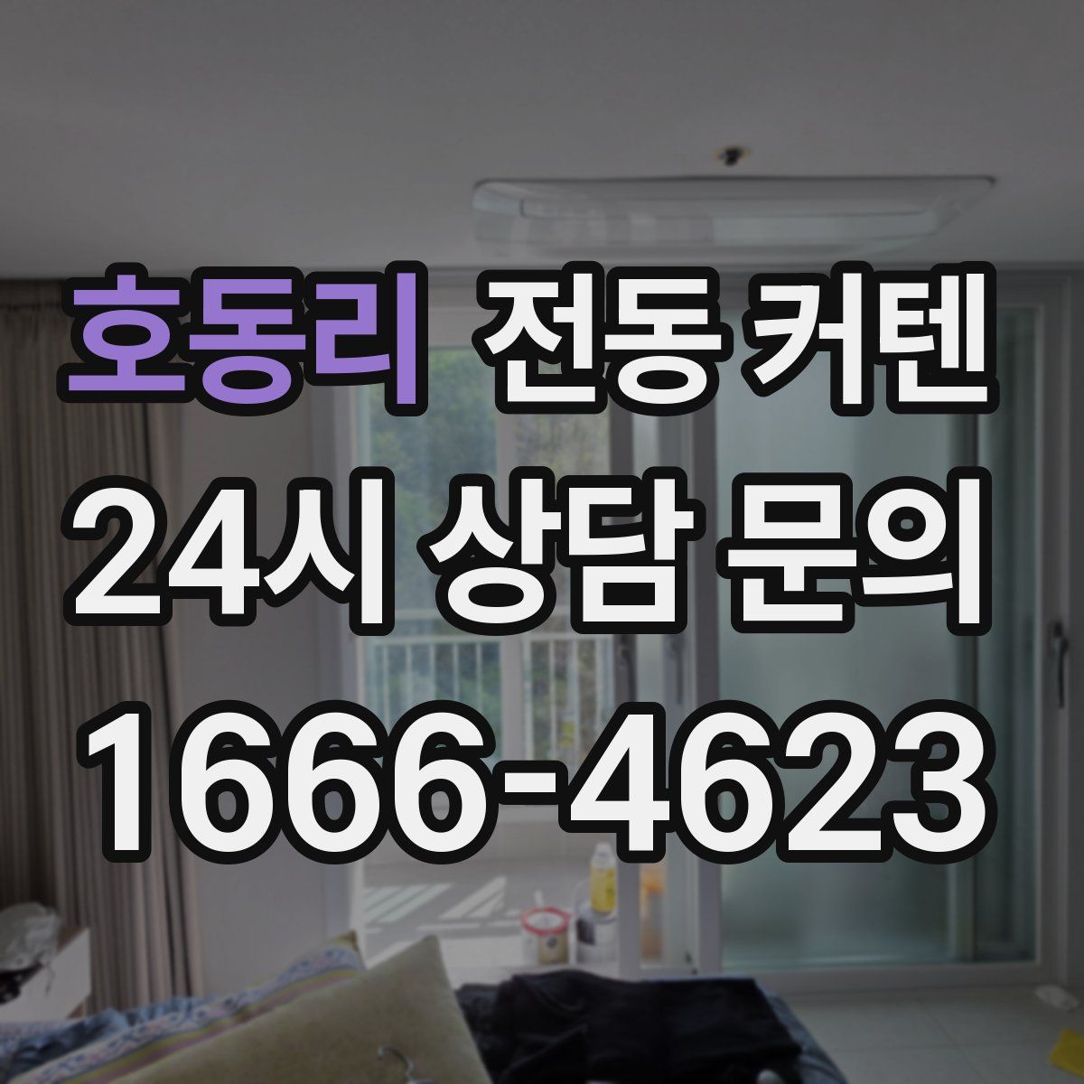 호동리 전동 커텐