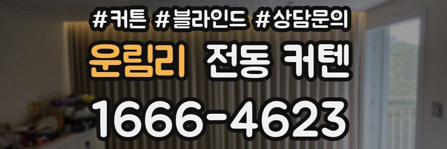 운림리 전동 커텐