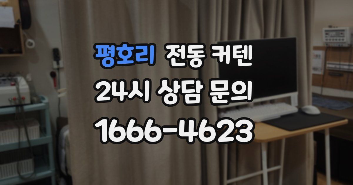 평호리 전동 커텐