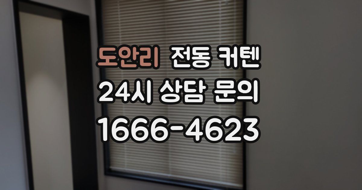 도안리 전동 커텐