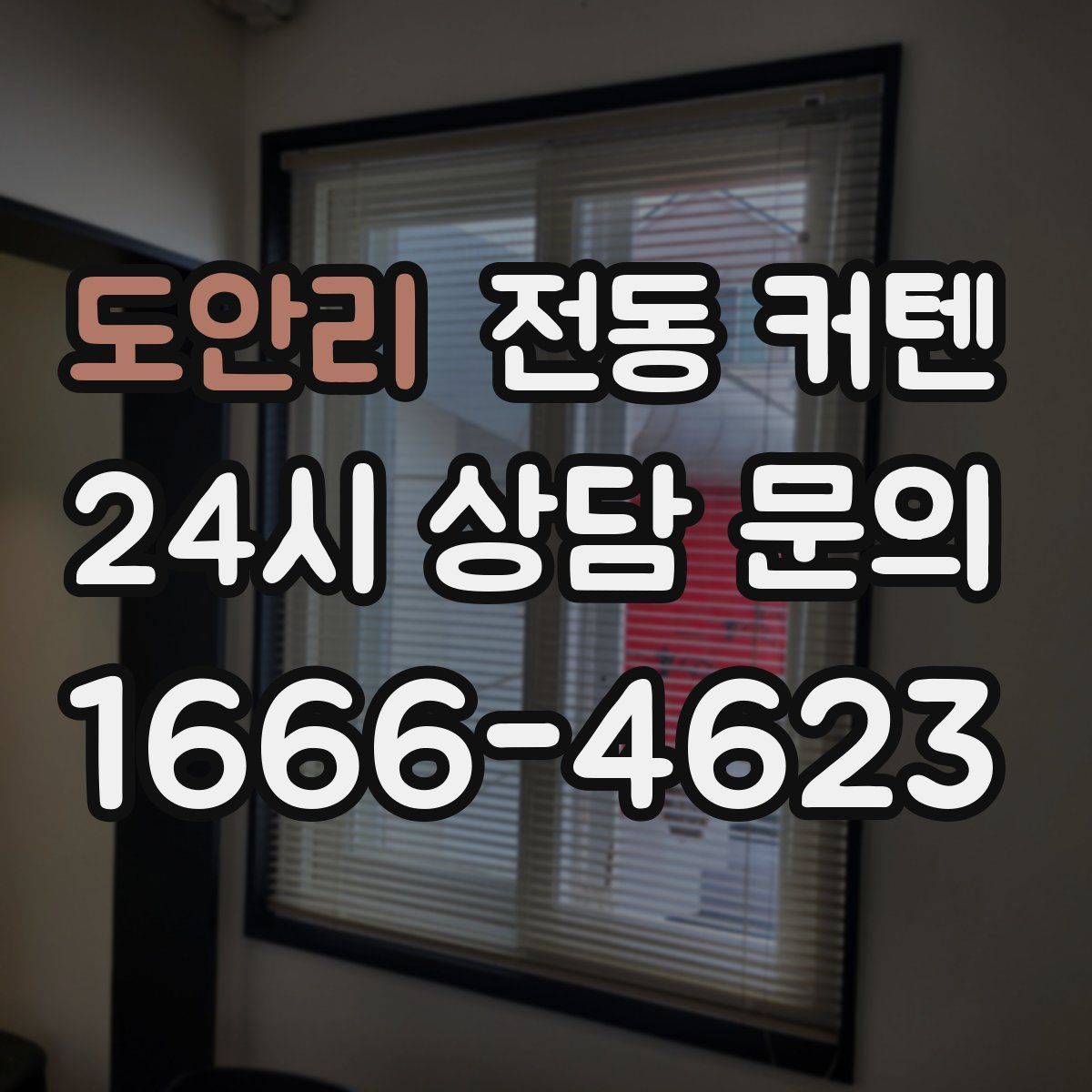도안리 전동 커텐