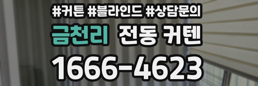 금천리 전동 커텐