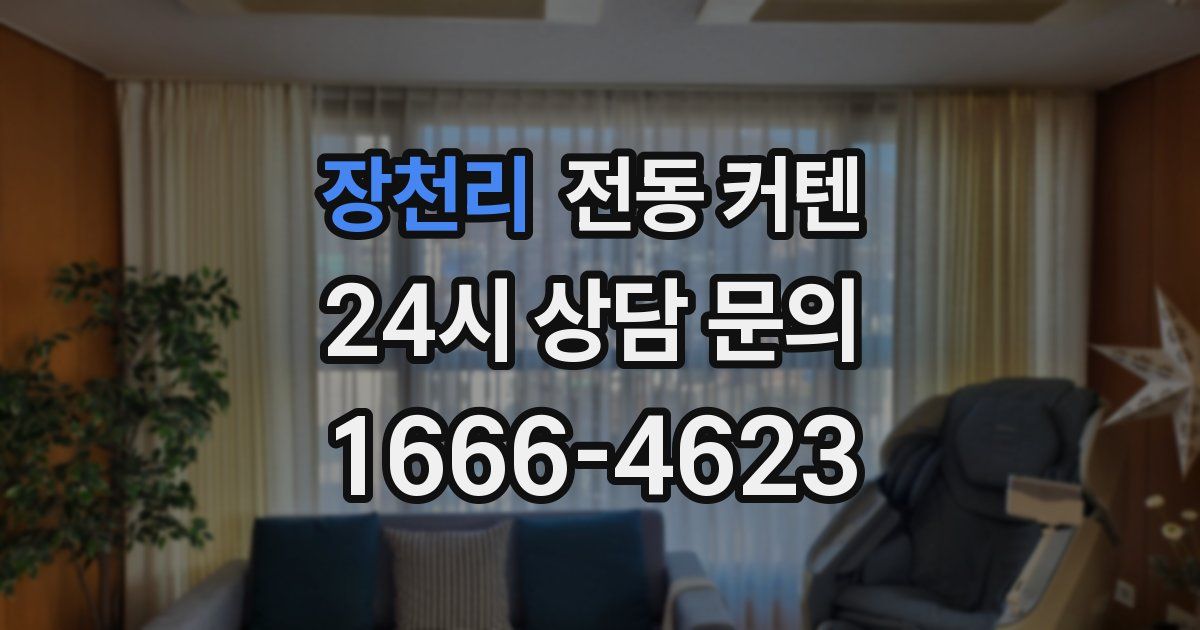 장천리 전동 커텐