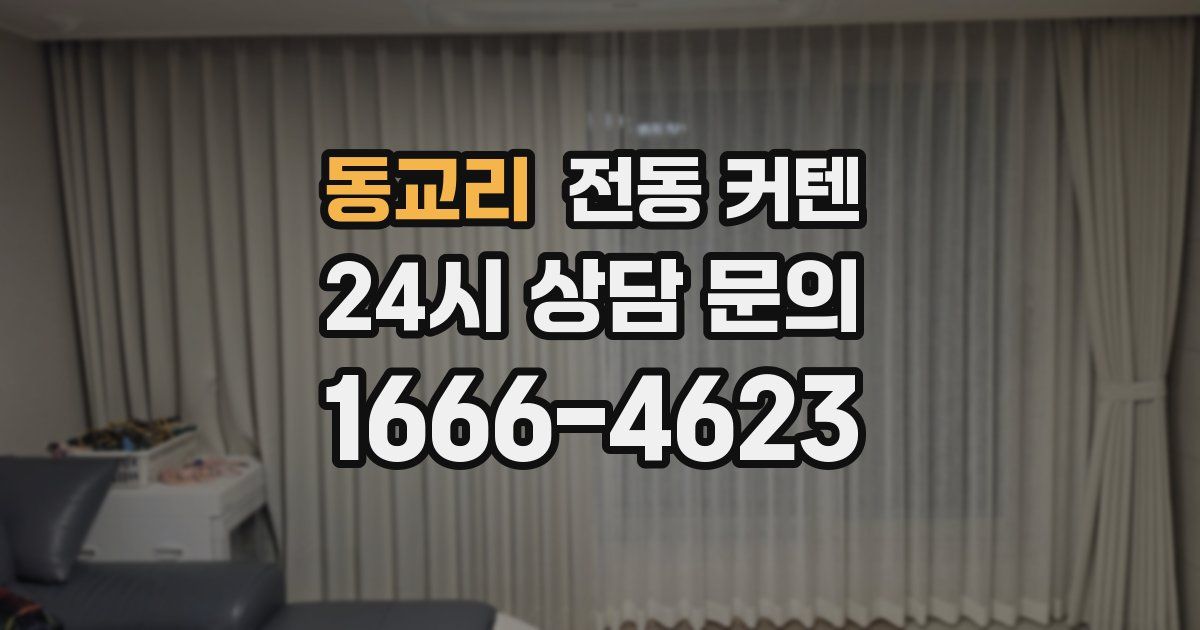동교리 전동 커텐