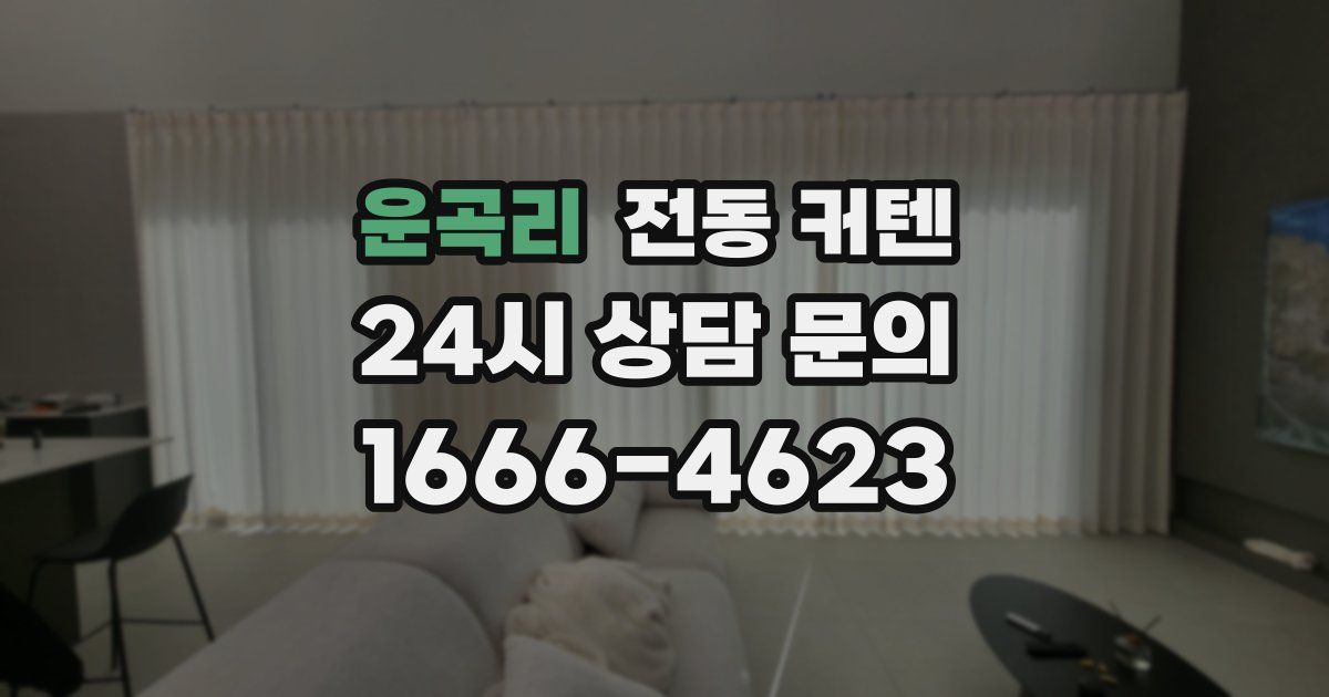 운곡리 전동 커텐