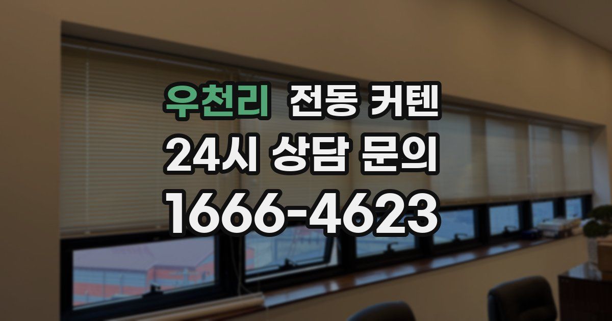 우천리 전동 커텐