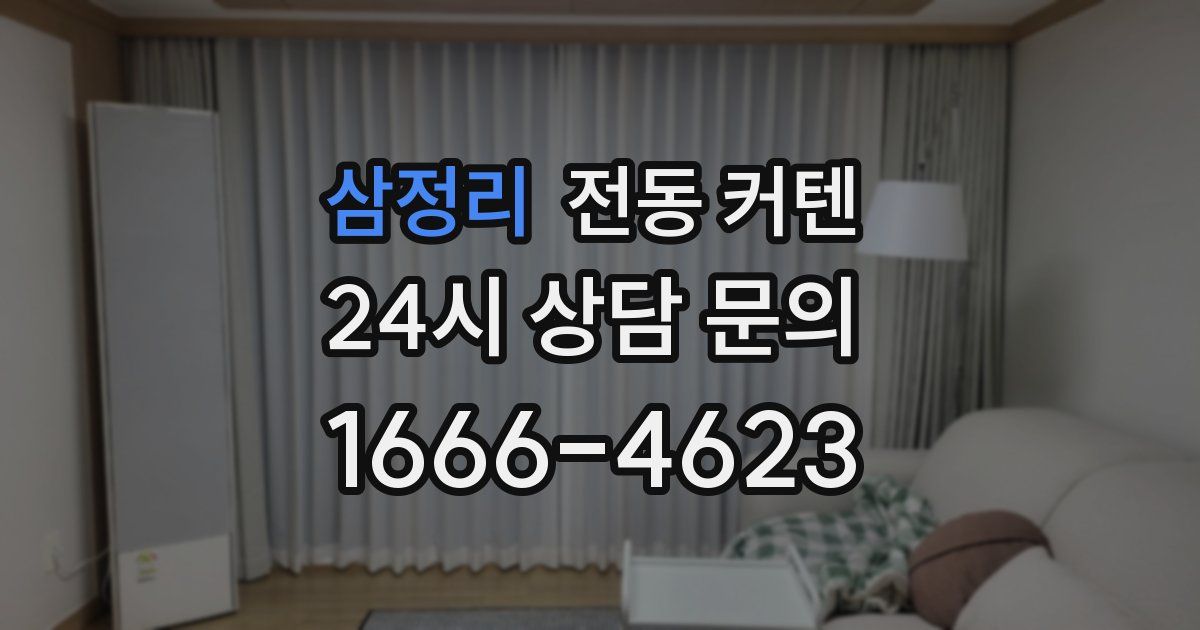삼정리 전동 커텐