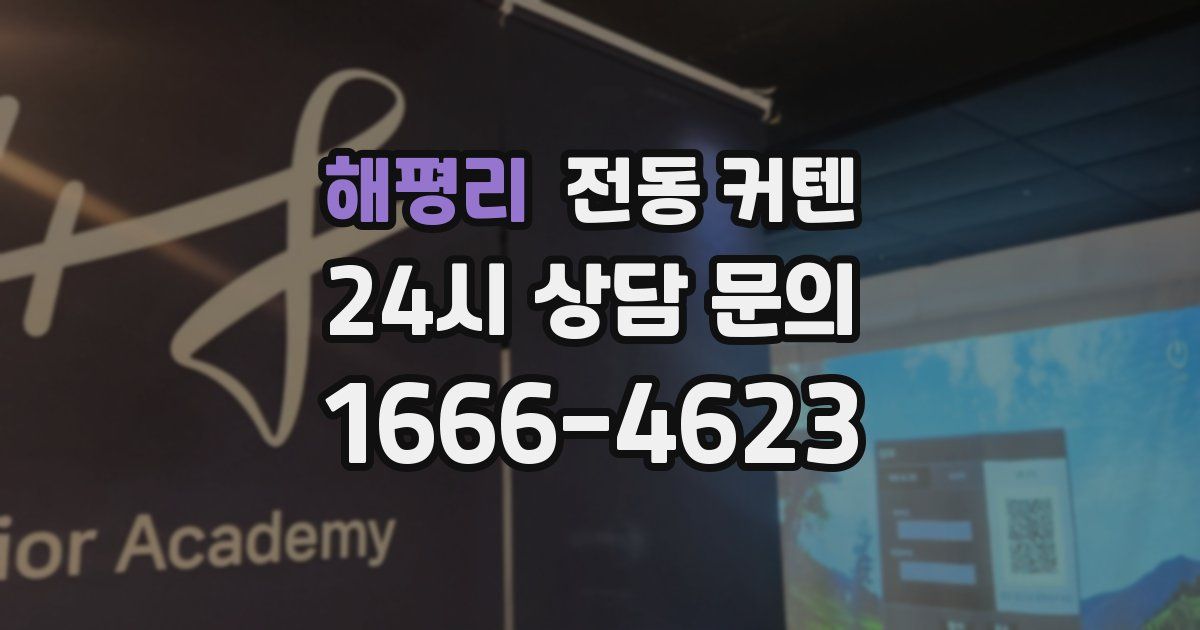 해평리 전동 커텐