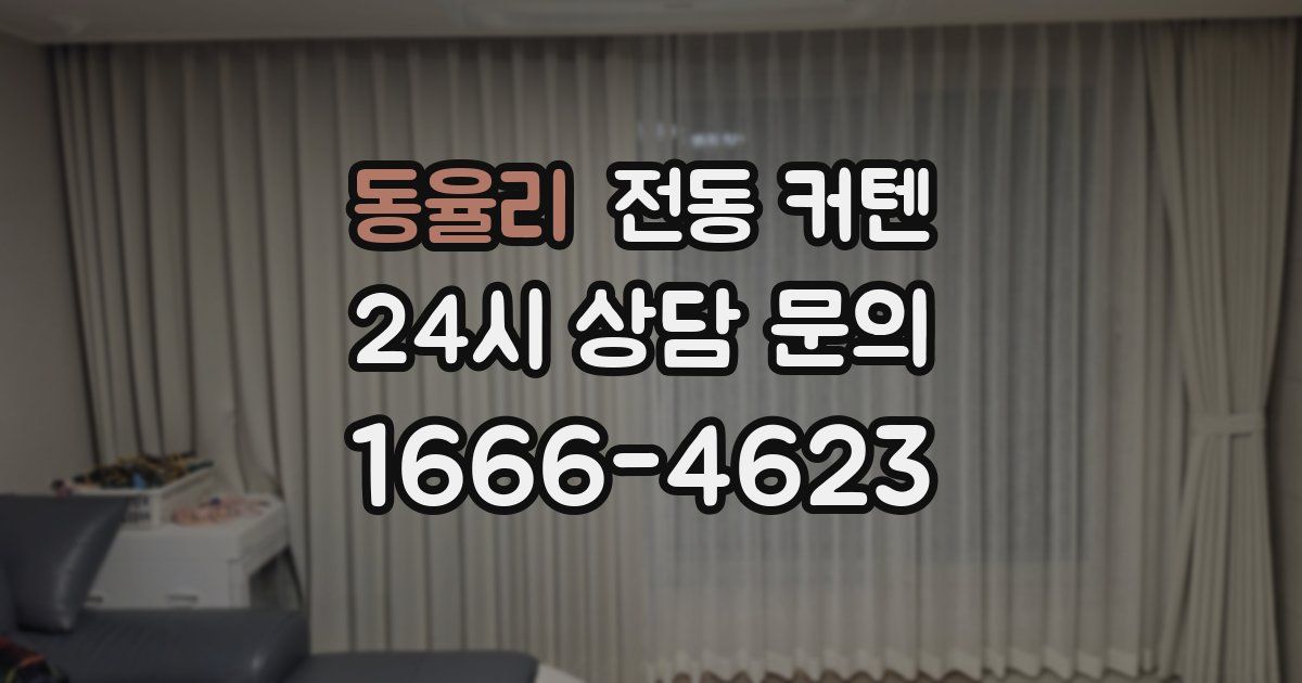동율리 전동 커텐