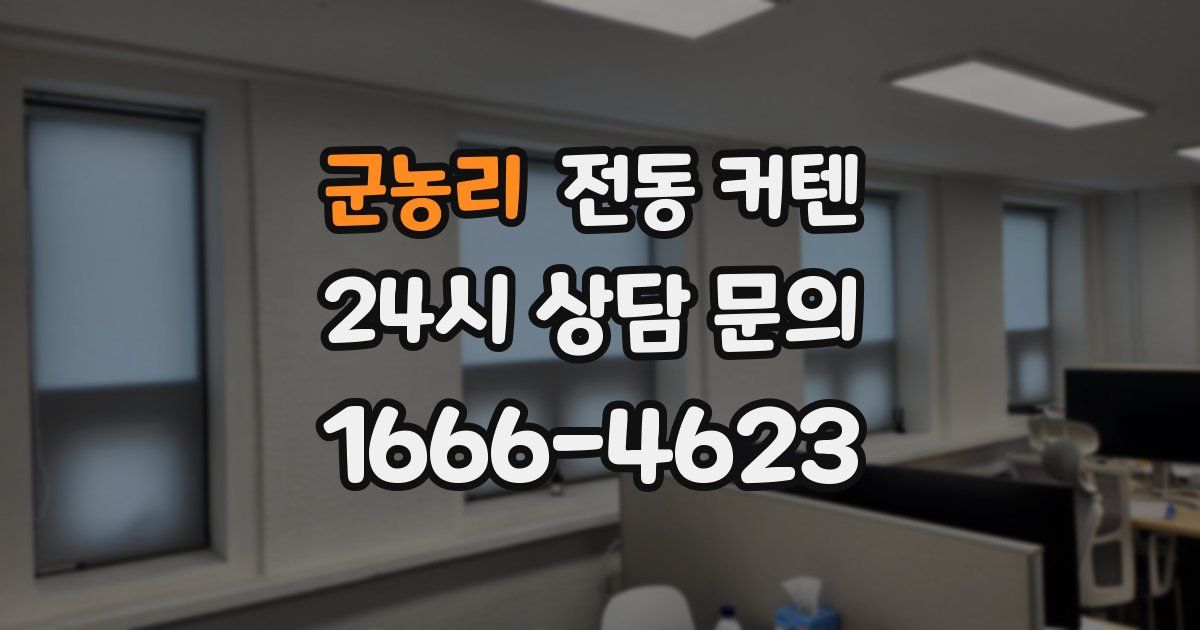 군농리 전동 커텐