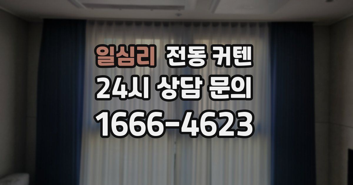 일심리 전동 커텐