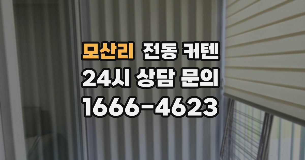 모산리 전동 커텐