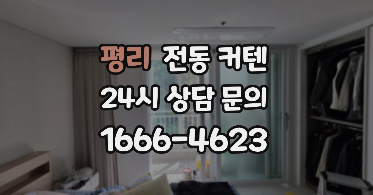 평리 전동 커텐