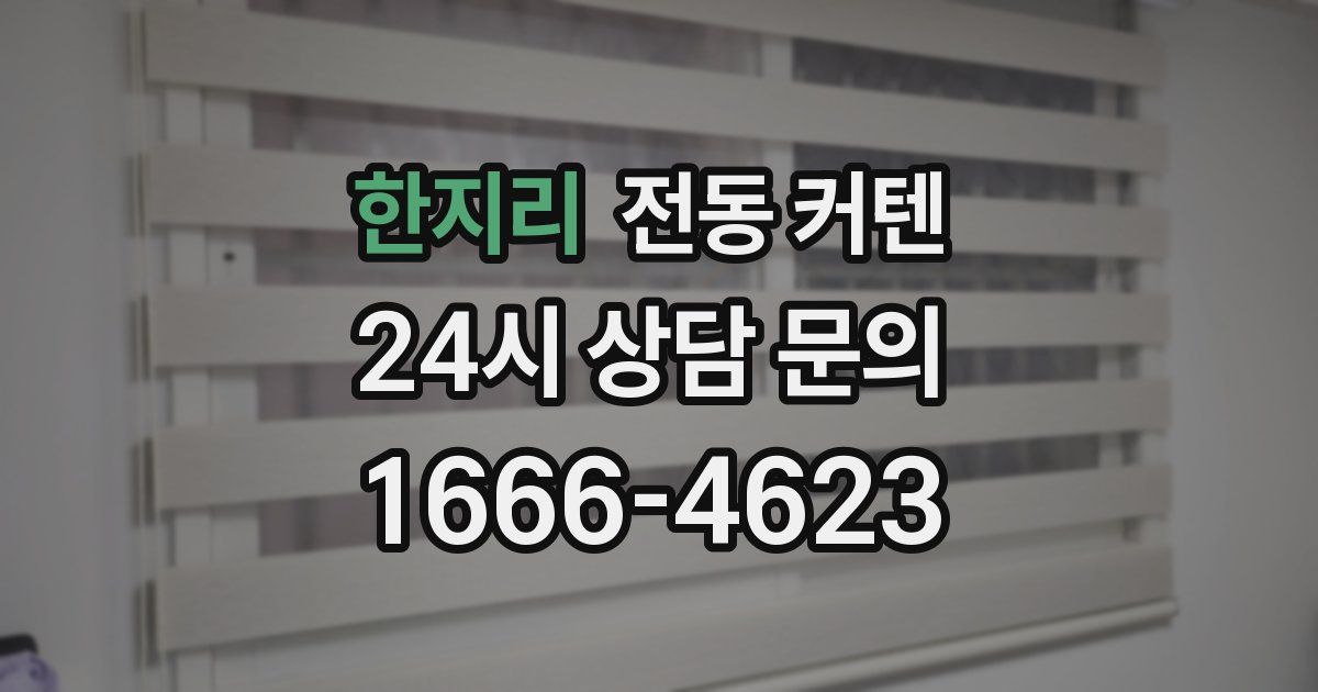 한지리 전동 커텐