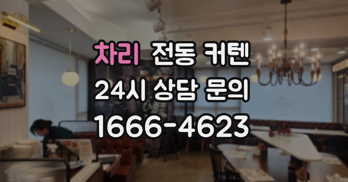 차리 전동 커텐
