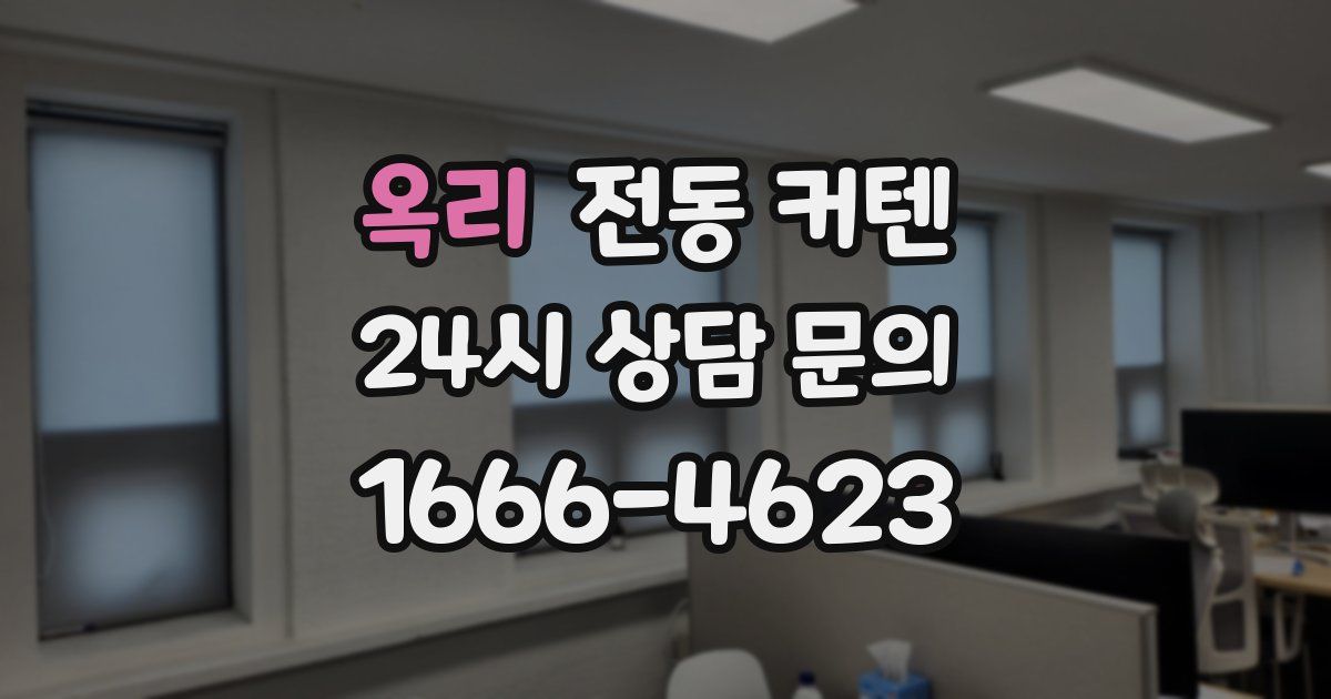 옥리 전동 커텐