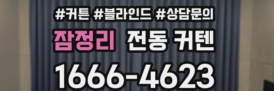 잠정리 전동 커텐