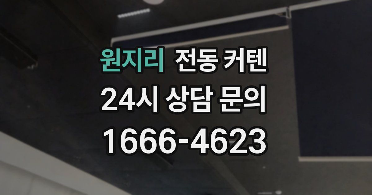 원지리 전동 커텐