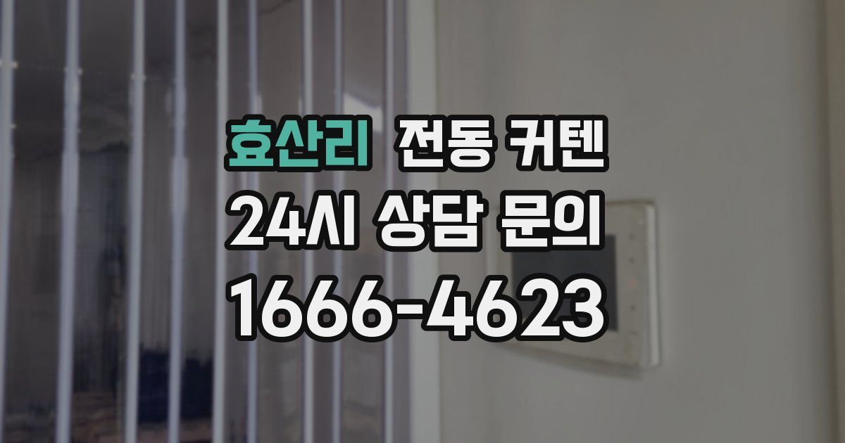 효산리 전동 커텐