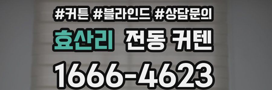 효산리 전동 커텐