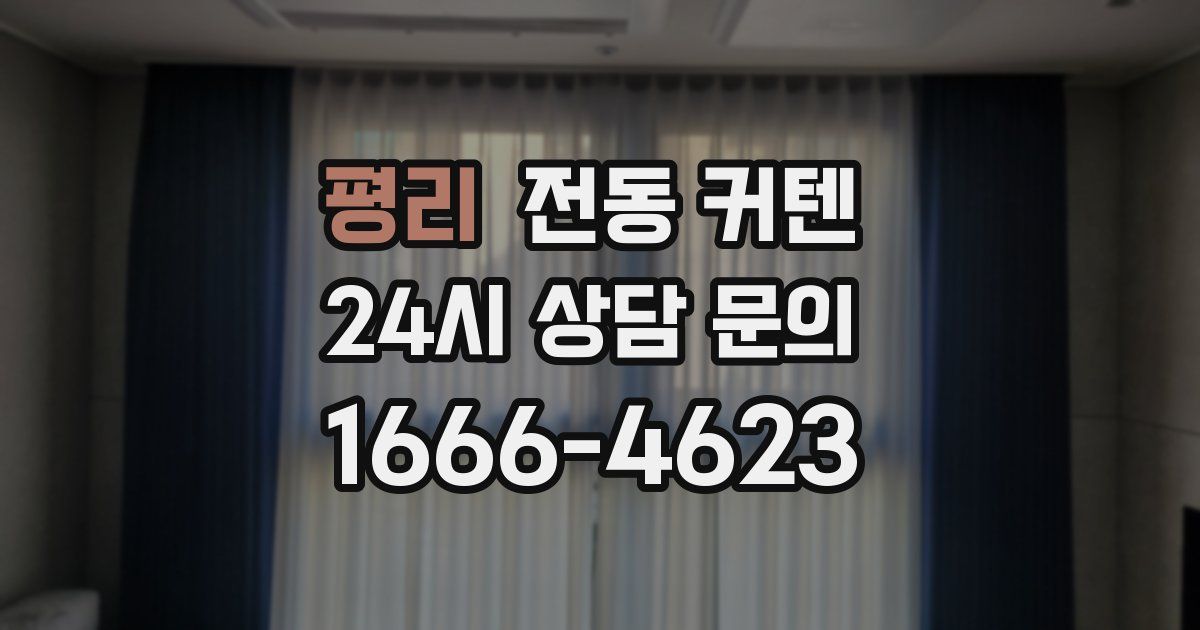 평리 전동 커텐