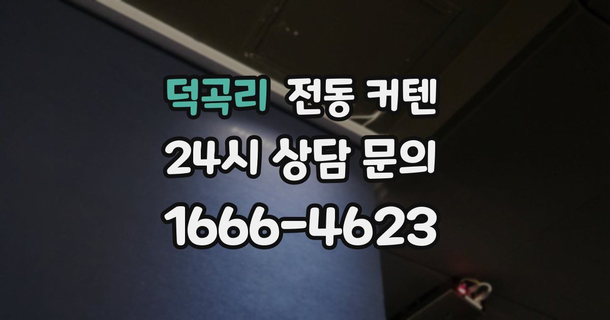 덕곡리 전동 커텐