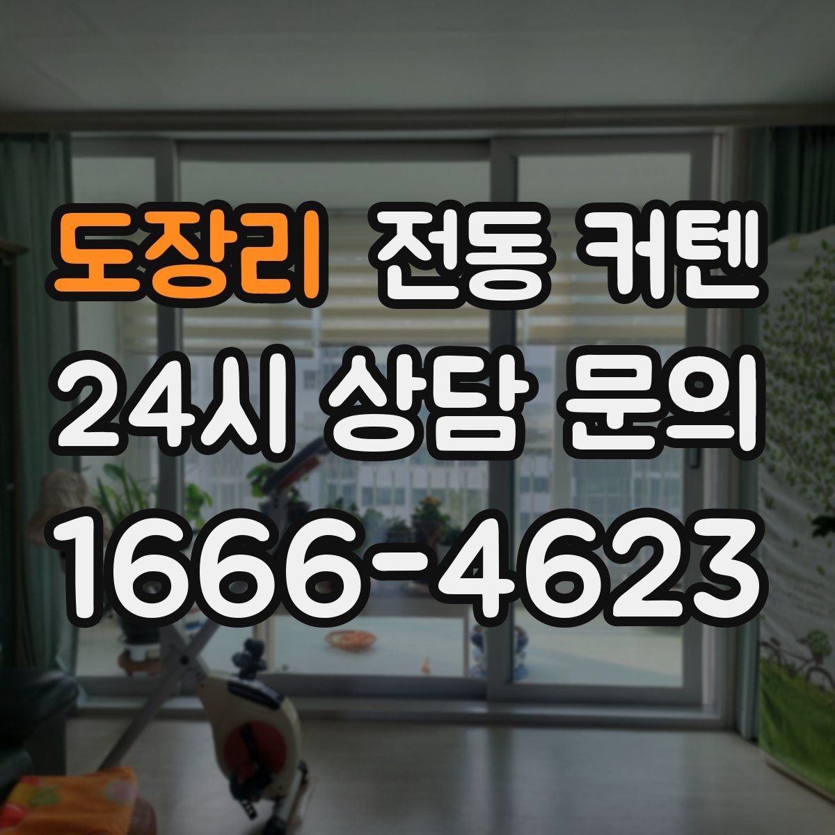 도장리 전동 커텐