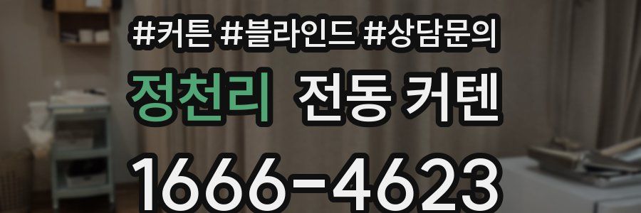 정천리 전동 커텐