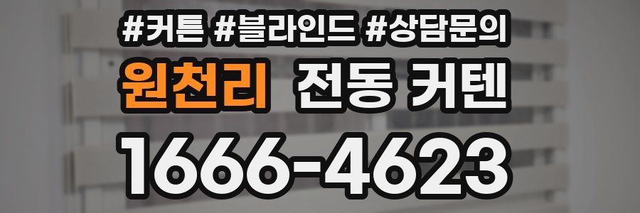 원천리 전동 커텐